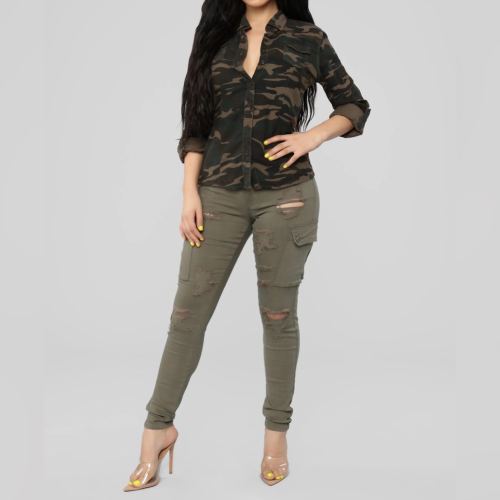 Fashion Nova Master Sergeant Cargo Jeans